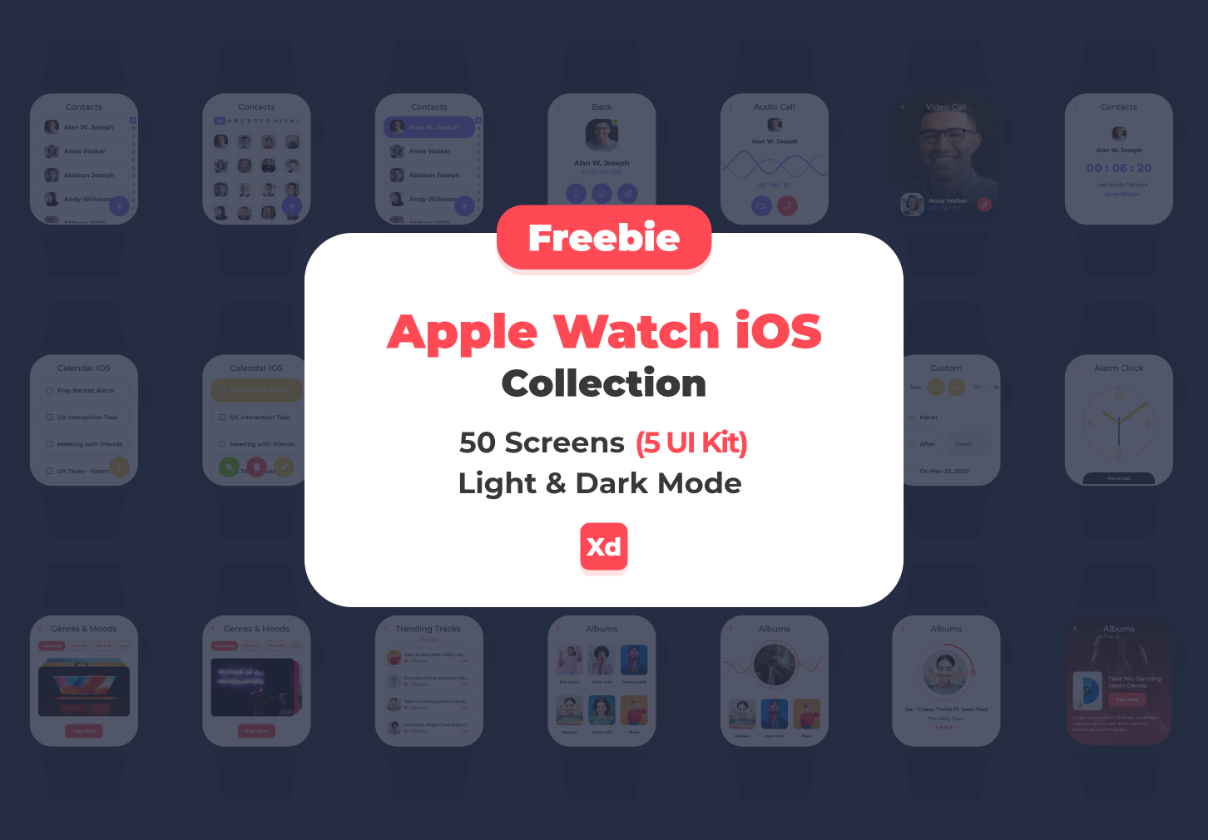 Freebie Apple Watch iOS Collaction