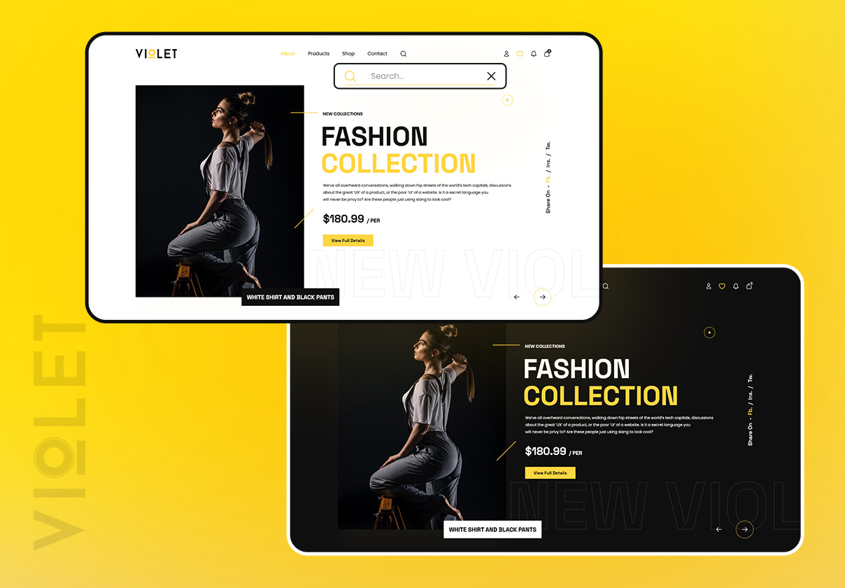 Violet – Ecommerce Shop