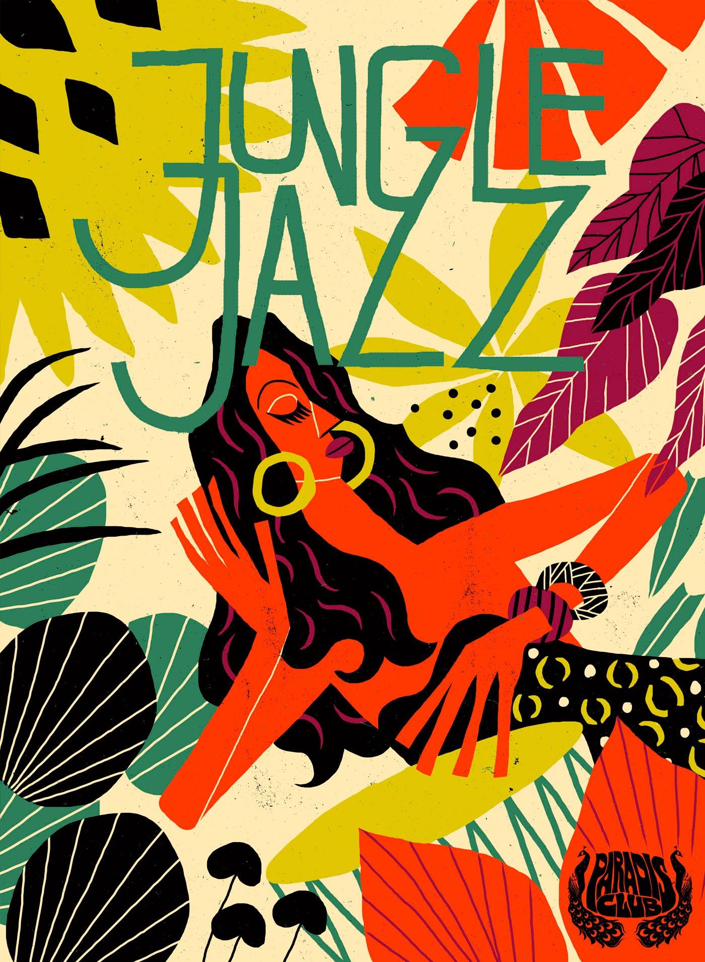 André Ducci作品：Jungle Jazz音乐节插画海报设计