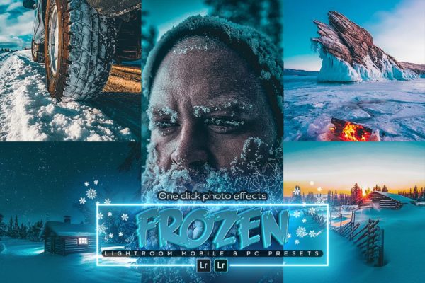 冷冻蓝色冬季照片滤镜LR预设 Frozen Blue Lightroom Presets