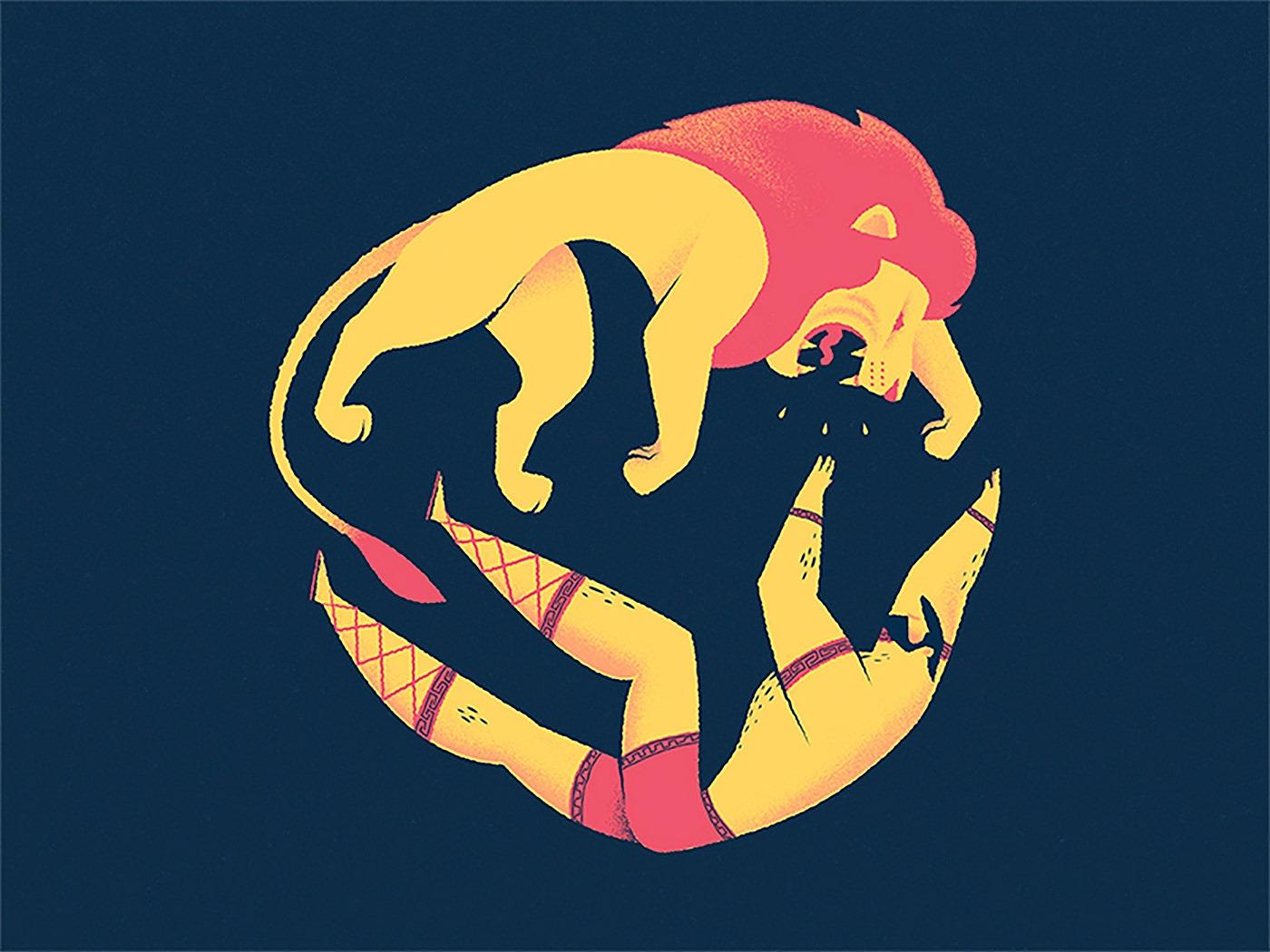 Julien Laureau人物插画作品
