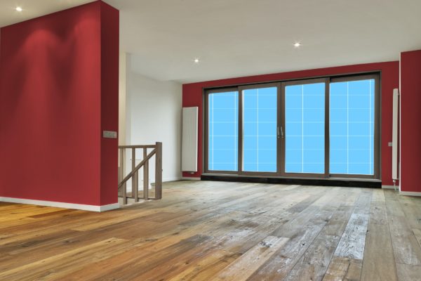 空旷阁楼场景落地窗设计样机模板v2 Empty Loft-Mockup-02
