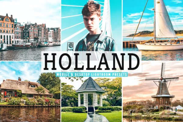 明亮发光色调照片调色Lightroom下载 Holland Mobile & Desktop Lightroom Presets