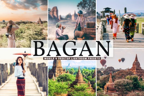 旅行照片调色处理Lightroom预设 Bagan Mobile & Desktop Lightroom Presets