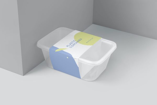 矩形外卖盒腰封纸套包装样机psd模板 Rectangular Box Sleeve Packaging Mockups