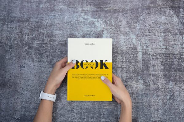 真实场景书籍封面设计效果图样机 Book Mockup