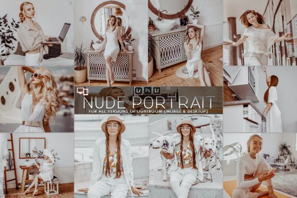 肉色色调照片滤镜后期处理Lightroom预设 Nude Portrait Presets Lightroom