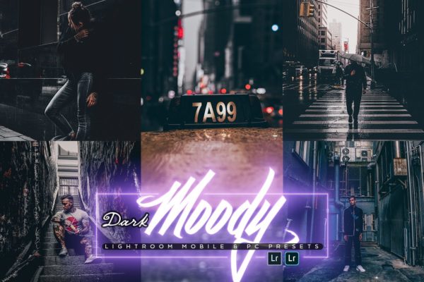 阴森黑色色调LR照片滤镜预设 Dark Moody Lightroom Presets
