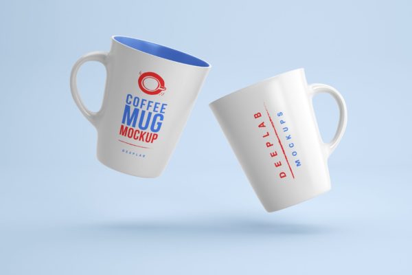 陶瓷咖啡杯Logo设计展示样机 Coffee Mug Mockup