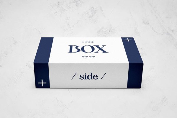 礼物盒/纸盒包装设计样机图 Box Mockup