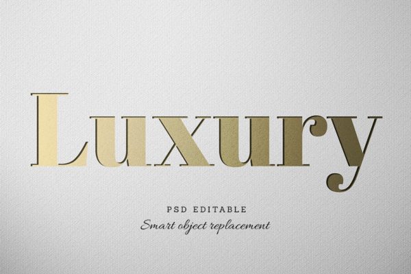 奢华土豪金文字效果ps图层样式 Luxury Text Effect