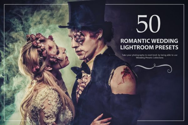 50款浪漫婚礼后期调色LR预设 50 Romantic Wedding Lightroom Presets