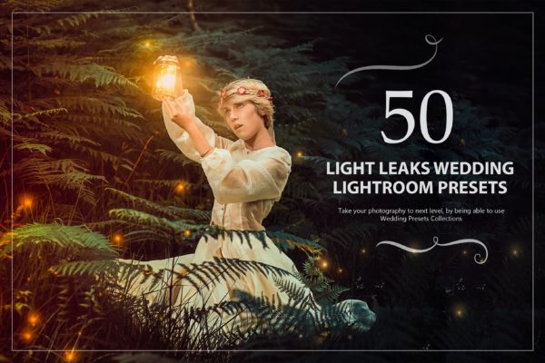 50款婚礼摄影漏光效果Lightroom下载 50 Light Leaks Wedding Lightroom Presets