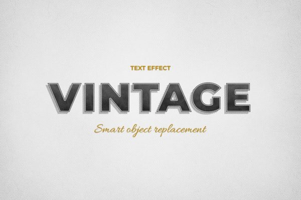 复古文字效果ps图层样式 Vintage Text Effect