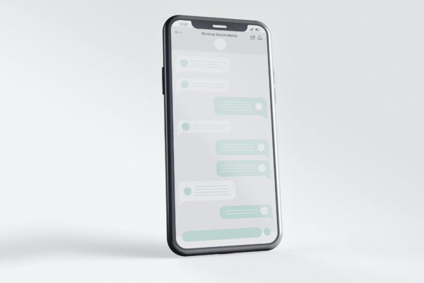 全面屏智能手机屏幕展示样机 Smartphone with Screen Mockup