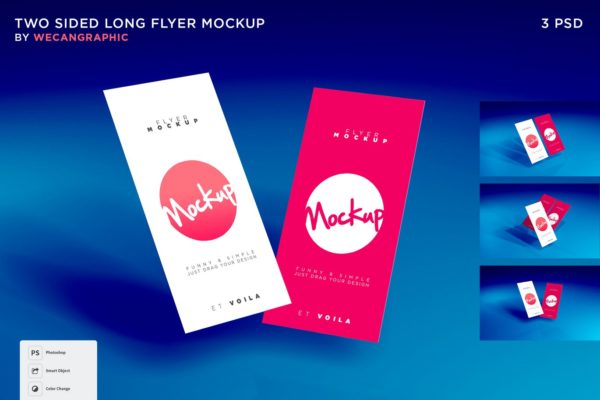 活动宣传单效果图设计样机 Flyer Mockup