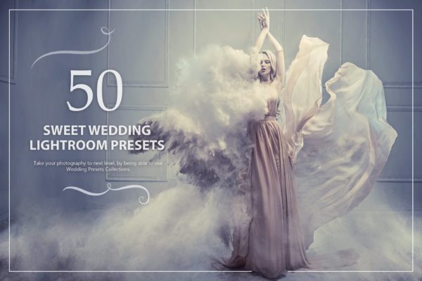 50款甜蜜婚礼照片加工滤镜LR预设 50 Sweet Wedding Lightroom Presets