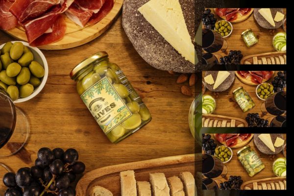 绿橄榄玻璃罐标签设计样机套装v2 Green Olives Jar Mockup Set Vol 2