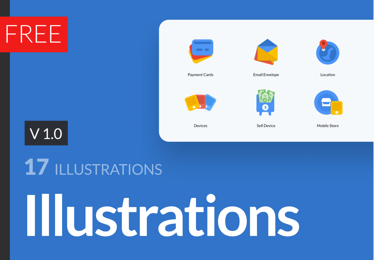 17 Flat Illustration Pack