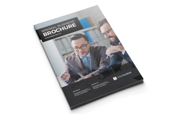 极简主义企业画册设计模板 Minimal Brochure