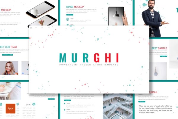 商业产品介绍推广幻灯片模板素材 Murghi – Business Powerpoint Template