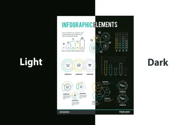 信息图表元素数据可视化/统计矢量图形模板V.51 Infographic Examples for Designer V.51