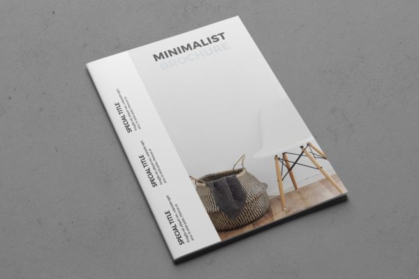 极简风格室内家居产品宣传册模板 Clean Interior Brochure