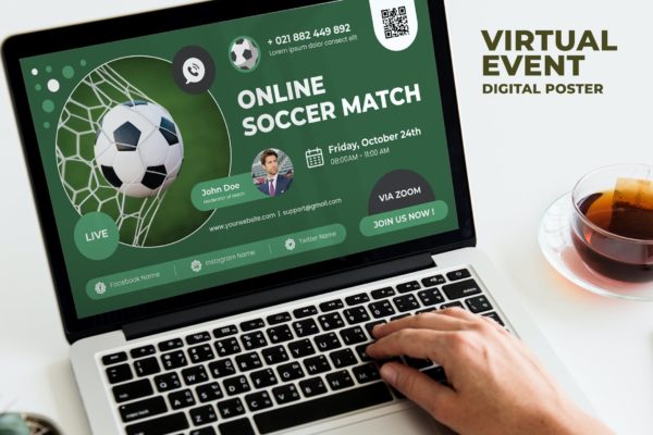 体育赛事活动数字海报传单设计模板v1 Sport Event Digital Poster Flyer