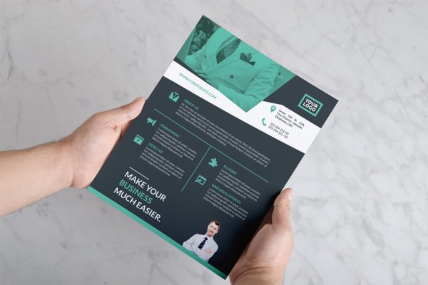 企业介绍海报模板 Lato Modern Flyer