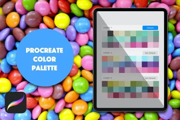 彩虹糖果主题Procreate调色板 Procreate Palette – Bright Candy