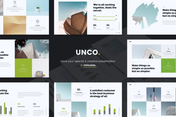 多用途商业模板谷歌幻灯片演示文稿 UNCO – Business Template (Google Slides)