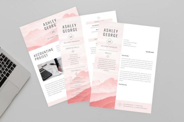 客户经理简历版式设计模板 Quiet CV Resume Designer