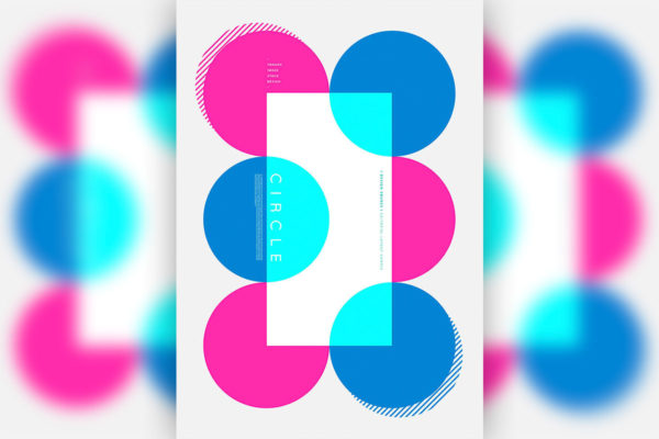 圆圈创意图形多用途海报设计韩国素材
