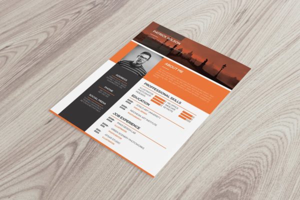 产品经理职位应聘CV简历模板 Resume Template