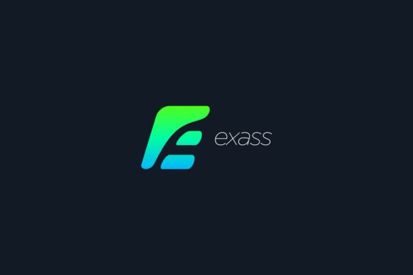 渐变色E字母企业品牌Logo设计模板 Exass – Letter E Logo