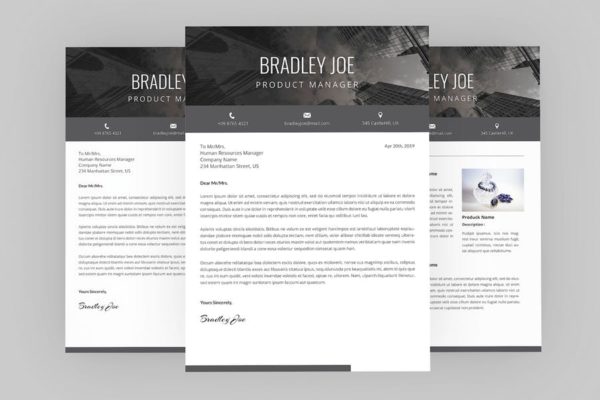 产品经理职位应聘电子简历模板 Silent Resume Designer