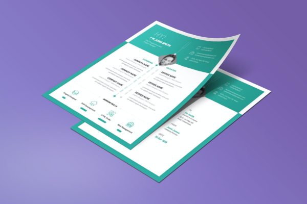 极简创意风格应聘简历模板 Creative Resume & CV Template