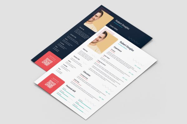 网页交互设计师简历设计模板 Flyer – Resume