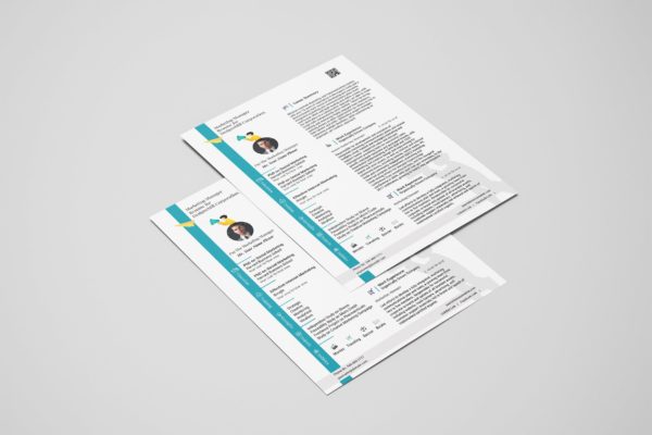 营销经理单页简历设计模板 Marketing Manager Resume