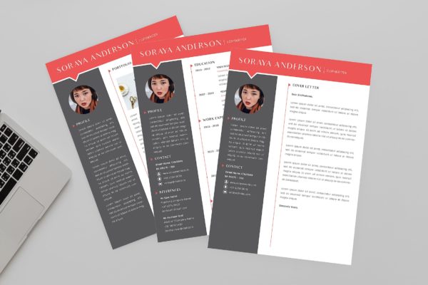 文字编辑职位简历设计模板 CopyWriter Resume Designer