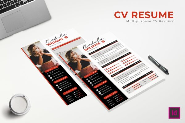 高端视觉设计师应聘简历设计模板 Excelent CV Resume