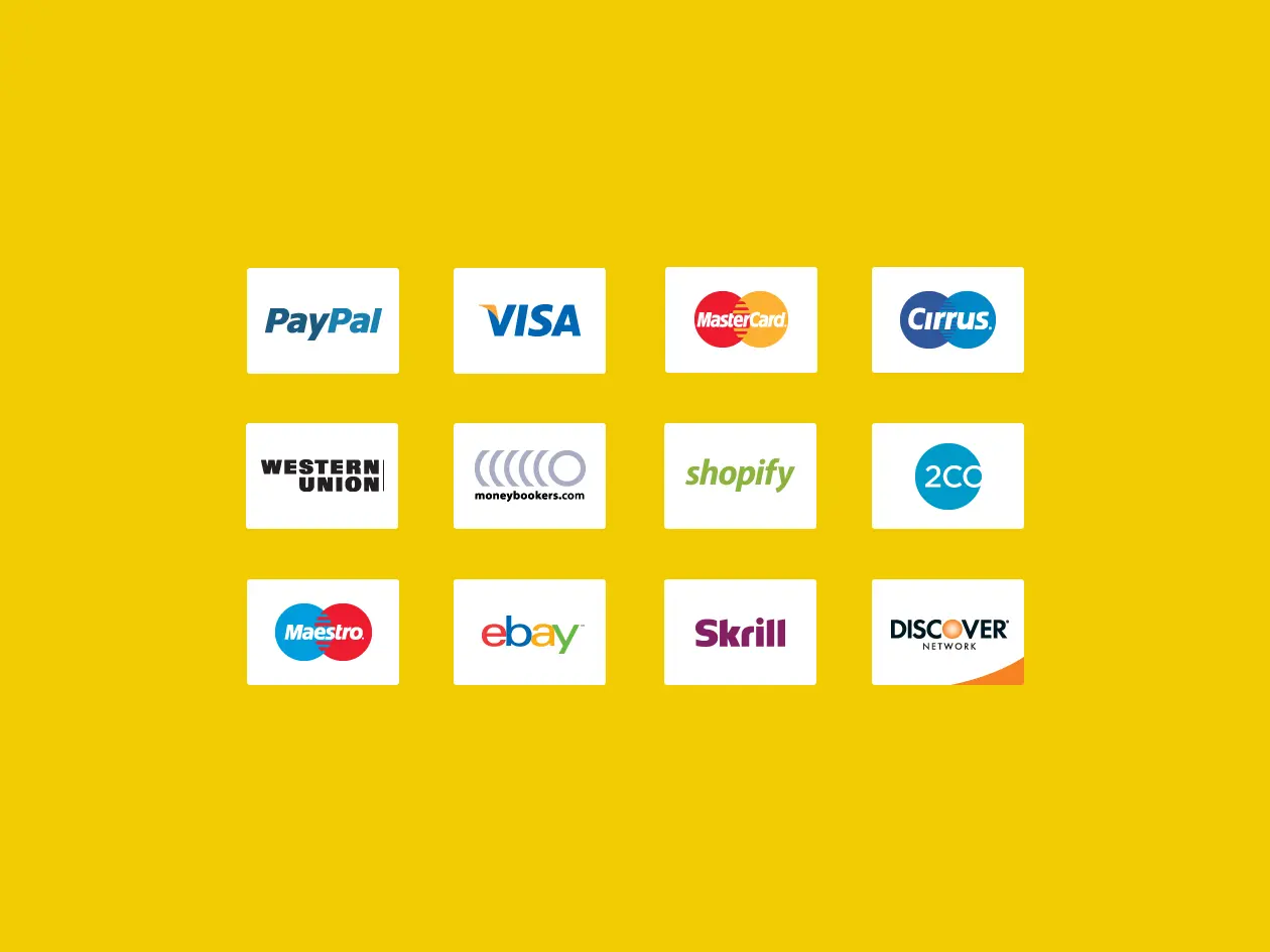 信用卡支付方式矢量线性图标 Credit Card Payment Icons