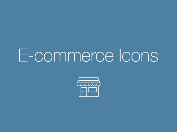 25枚电子商务主题矢量线性图标 E-Commerce Vector Icons