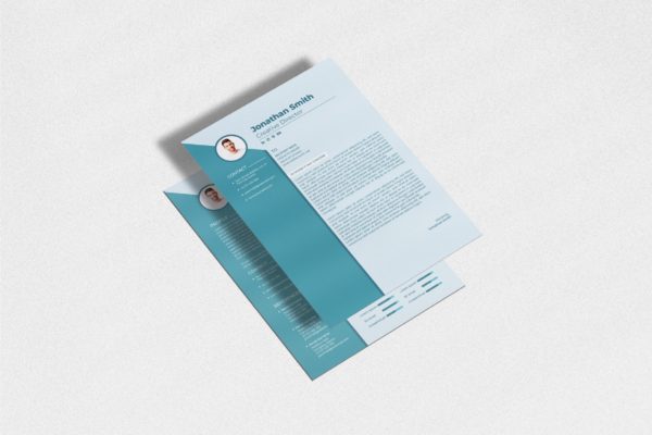 创意部门经理个人简历设计模板v1 Cv Resume Template.v1