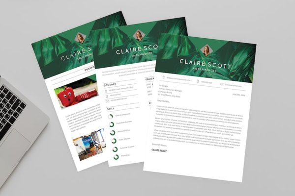 销售经理简历表设计模板 Sciential Resume Designer