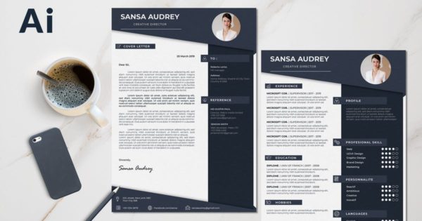 极简主义设计风格创意总监应聘简历模板 Professional Resume CV Clean & Minimal Design
