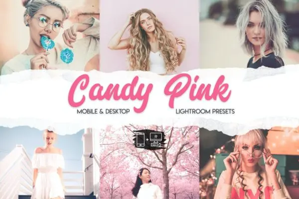糖果粉色滤镜Lightroom调色预设 Candy Pink Lightroom Presets