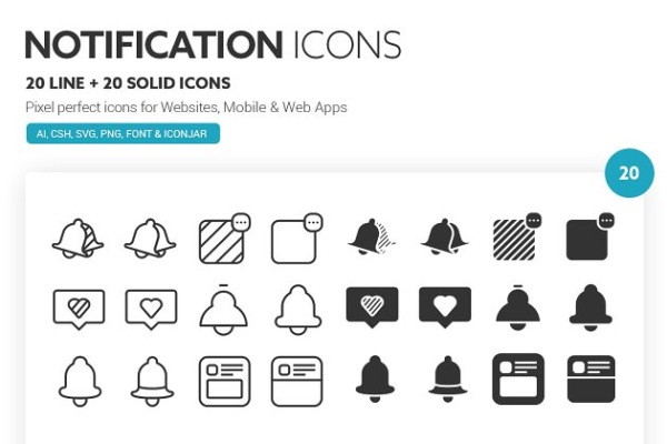 通知提醒主题图标 Notification Icons