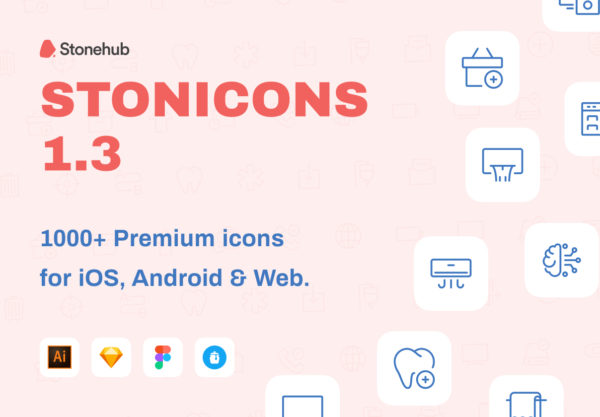 设计森林下午茶：适用于iOS、Android和Web的1000多种高级图标素材