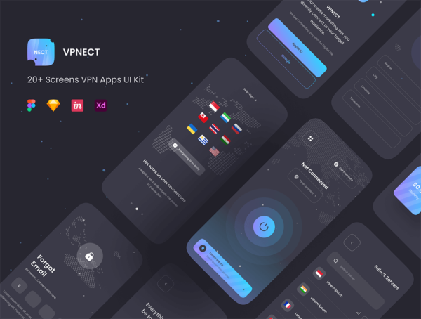 设计森林下午茶：高质量的 VPN 移动应用程序设计套件